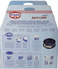 Dr. Oetker Springform Mit Emaille-Servierboden Back-Liebe 18 Cm 9 Dr. Oetker Springform Mit Emaille-Servierboden Back-Liebe 18 Cm -KitchenAid Shop PACK 1104 3