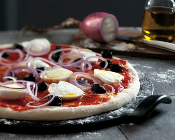 Emile Henry Pizzastein In Fusain, 37 Cm 2 Emile Henry Pizzastein In Fusain, 37 Cm – Bild 2