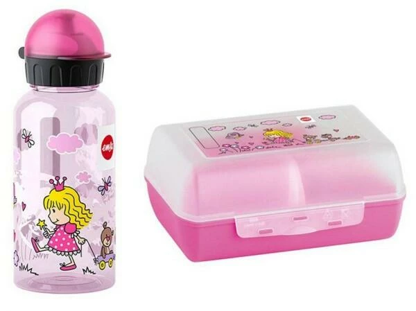 Emsa Kids Trinkflasche Und Brotdose Princess, 2-teilig 1 Emsa Kids Trinkflasche Und Brotdose Princess, 2-teilig