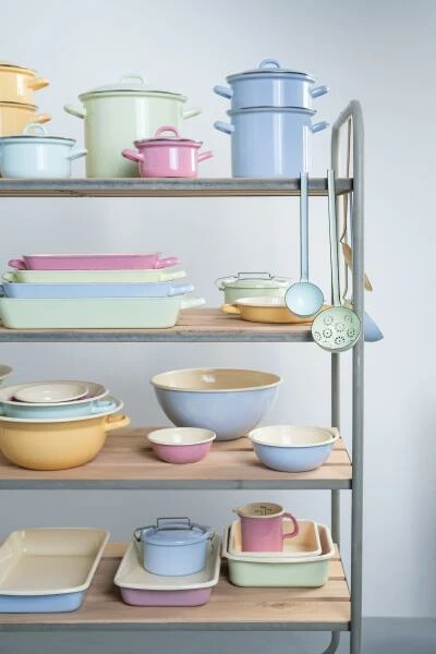 Riess Emaille Riess Schüssel Aus Emaille In Pastell-blau 18 Cm 5 Riess Emaille Riess Schüssel Aus Emaille In Pastell-blau 18 Cm – Bild 5