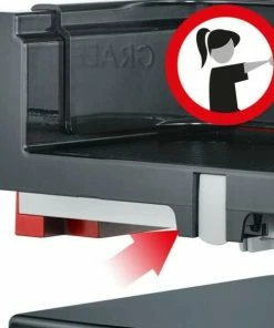 GRAEF Allesschneider Sliced Kitchen SKS 11003 In Rot -KitchenAid Shop S11003 Kindersicherung durch Schlittenfeststellung neu l