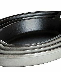 Staub Auflaufform Oval Aus Gusseisen In Graphitgrau 21 X 15 Cm