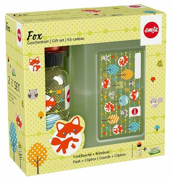 Emsa Kids Trinkflasche Und Brotdose Fuchs, 2-teilig 2 Emsa Kids Trinkflasche Und Brotdose Fuchs, 2-teilig – Bild 2