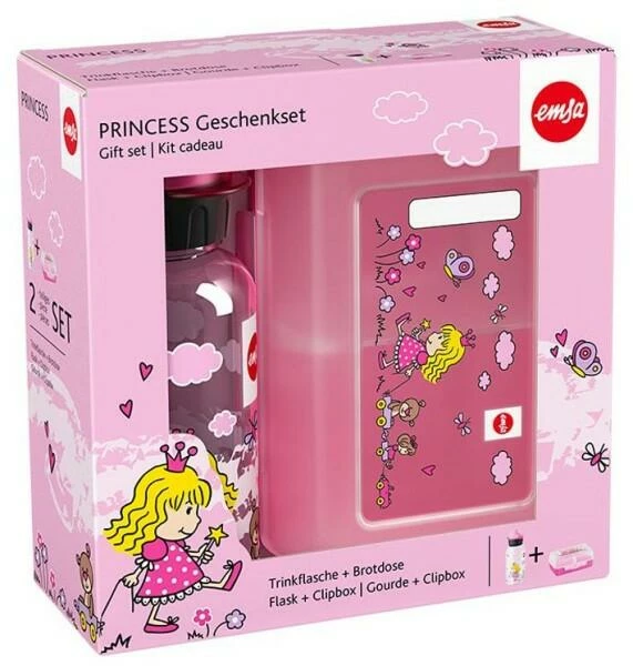 Emsa Kids Trinkflasche Und Brotdose Princess, 2-teilig 2 Emsa Kids Trinkflasche Und Brotdose Princess, 2-teilig – Bild 2