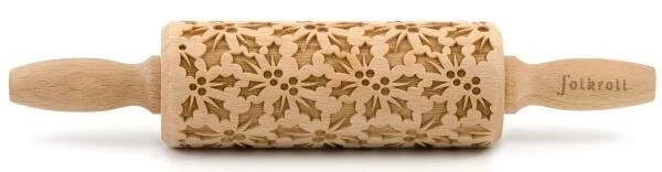 Folkroll Teigrolle Stechpalme Groß, 43 Cm 2 Folkroll Teigrolle Stechpalme Groß, 43 Cm – Bild 2