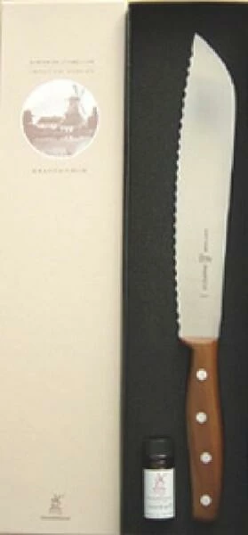 Wellenschliff Brotmesser Grandmoulin Von Windmühlenmesser Pflaume 2 Wellenschliff Brotmesser Grandmoulin Von Windmühlenmesser Pflaume – Bild 2